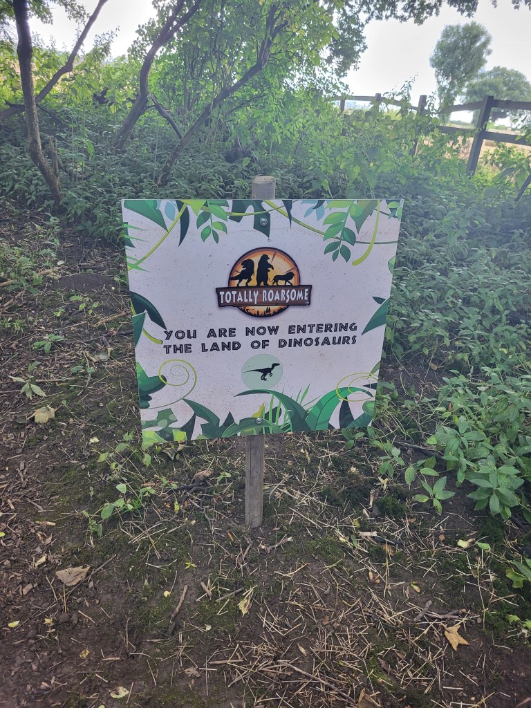 you are entering the land of dinosaurs