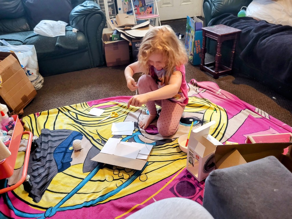 pandora cutting and sticking things together