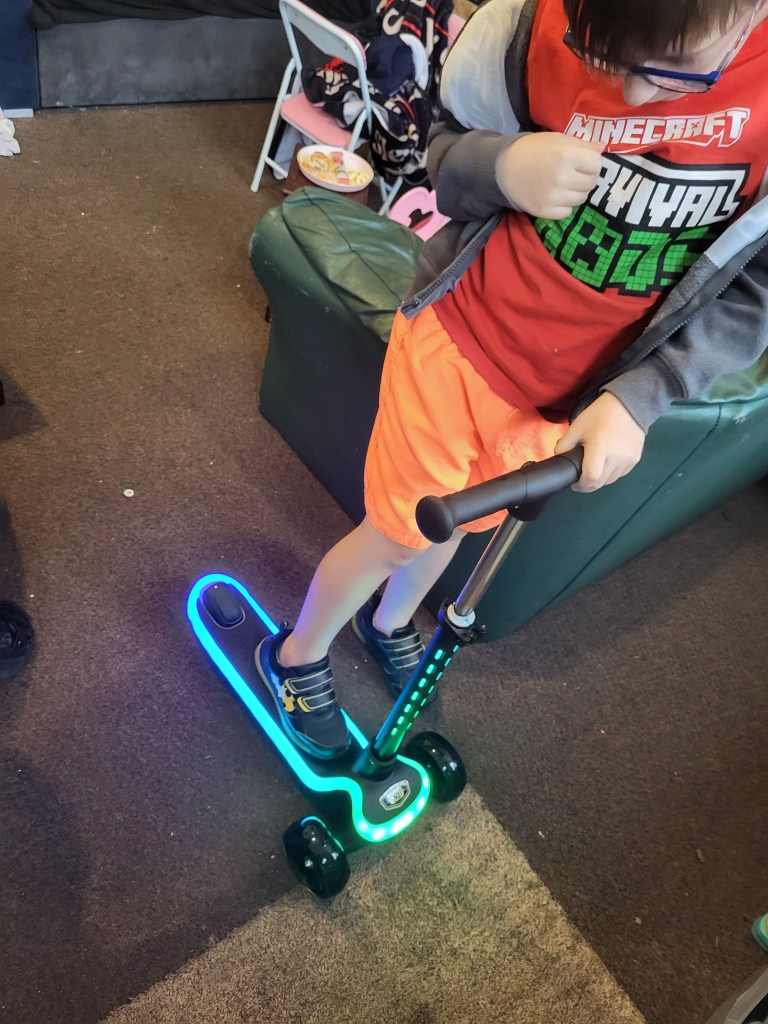 new scooter lights flashing